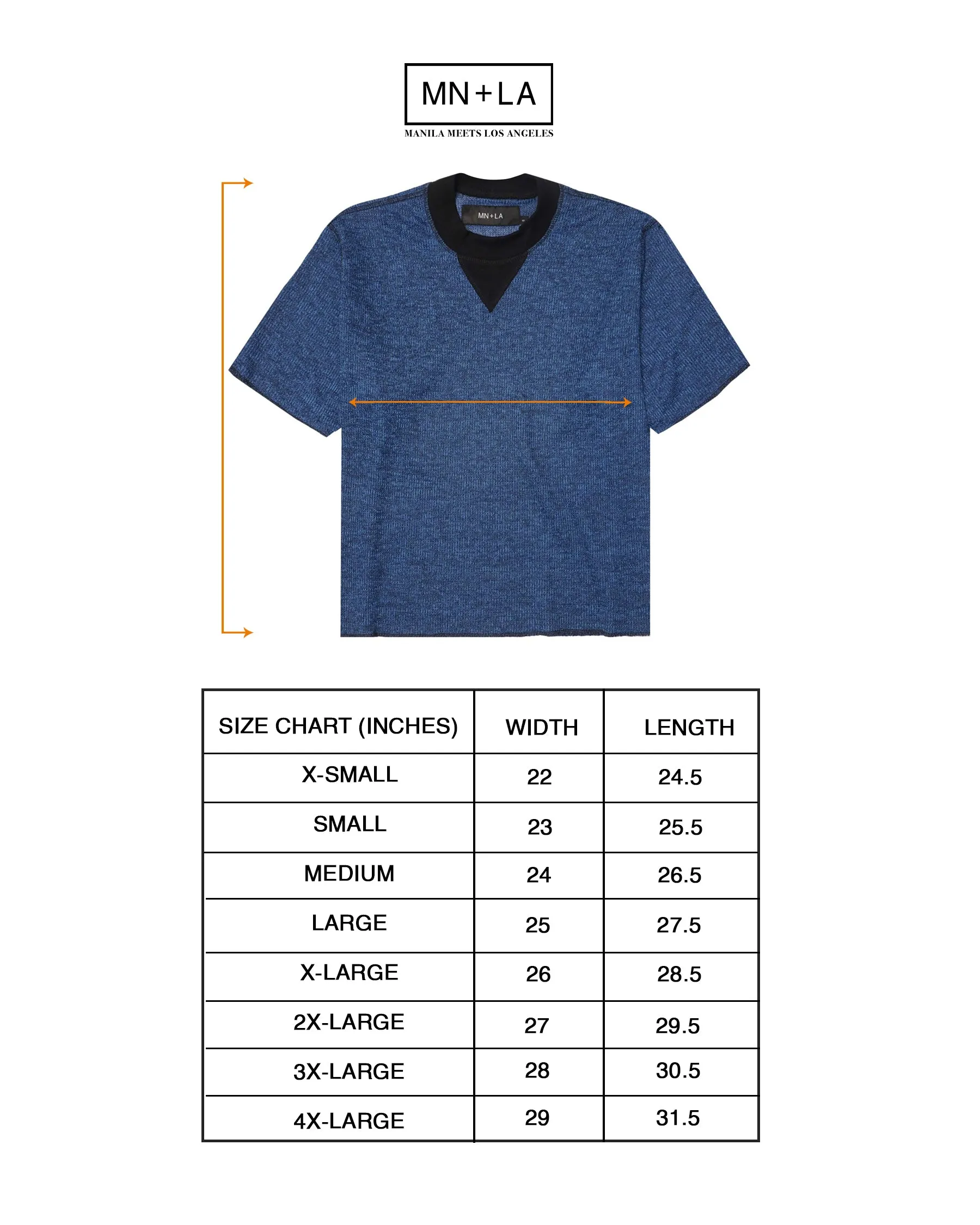 MILITIA MOCK NECK TEE IN CERULEAN