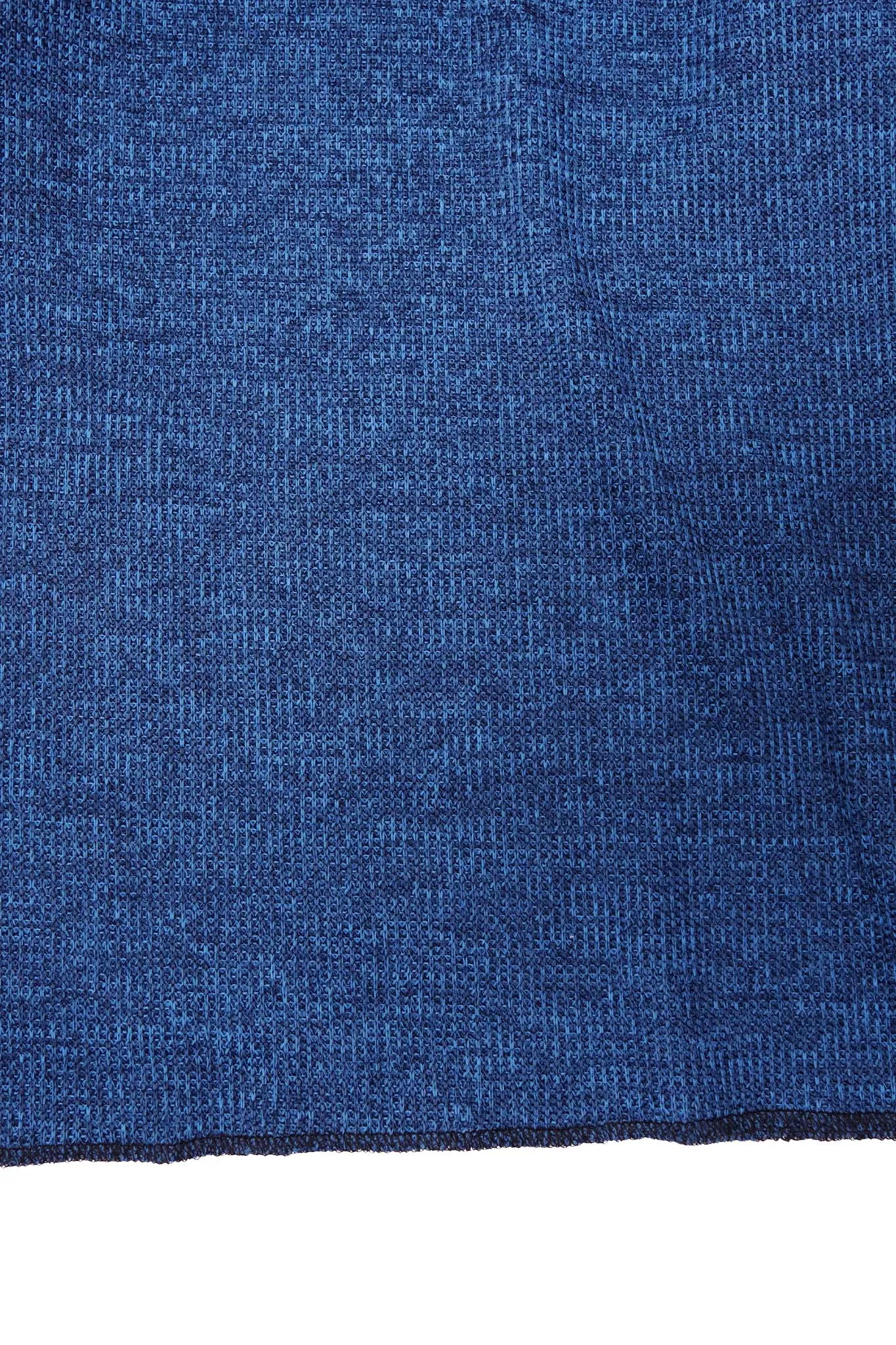 MILITIA MOCK NECK TEE IN CERULEAN