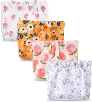 Mini Makeup Bag for Purse, 4 Pcs-Cosmetic Bag Waterproof Pouch for Women, Coin Purse Self-closing Small Travel Kit Lipstick Cosmetic Storage Bags