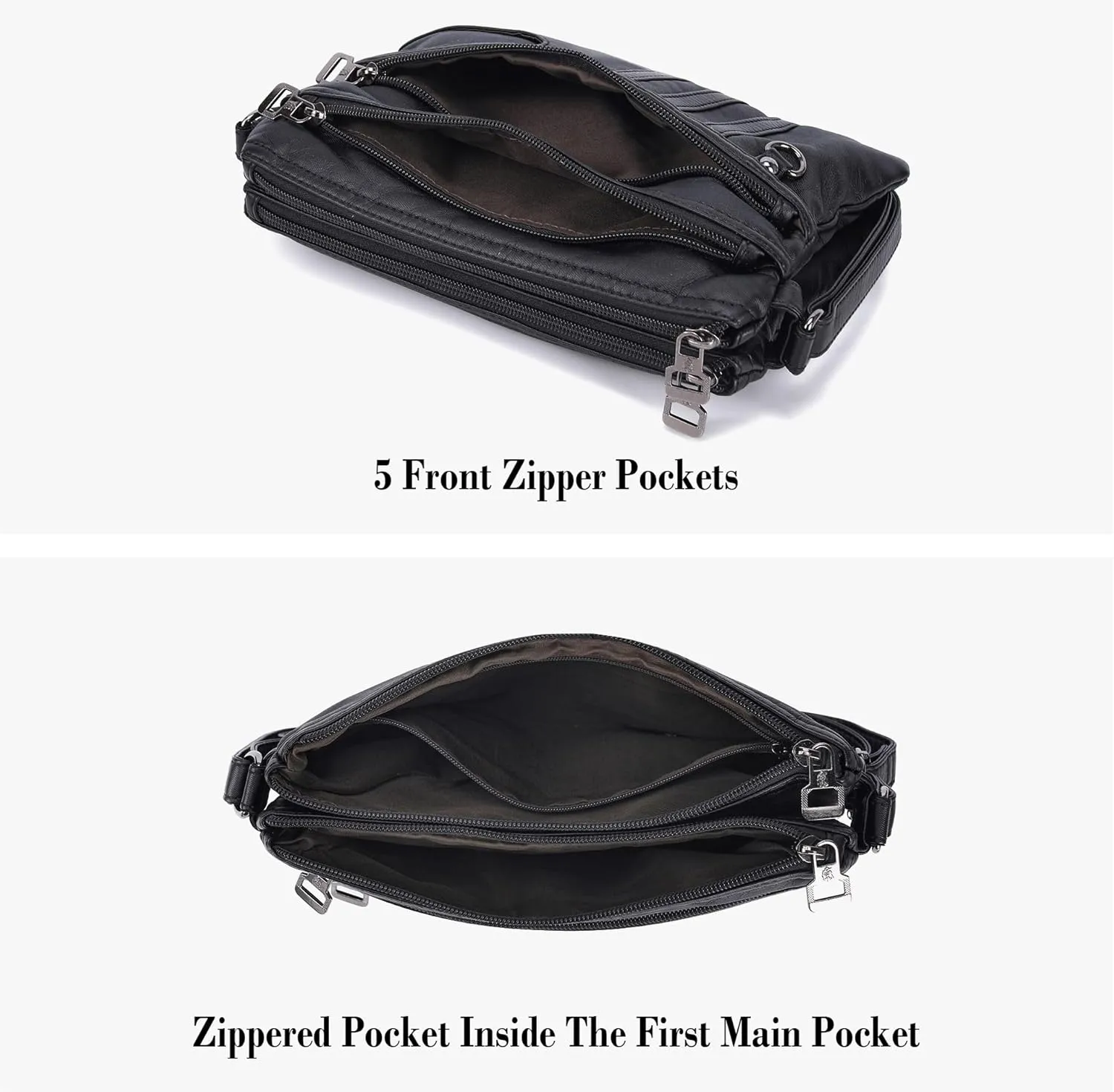 MINICAT Treble Pockets Small Crossbody Purse Cell Phone Purse Shoulder Bags for Women