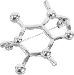 Molecular Brooch Pin Science-themed Fashion Accessory Safety Pin Chemistry Badge Student Present