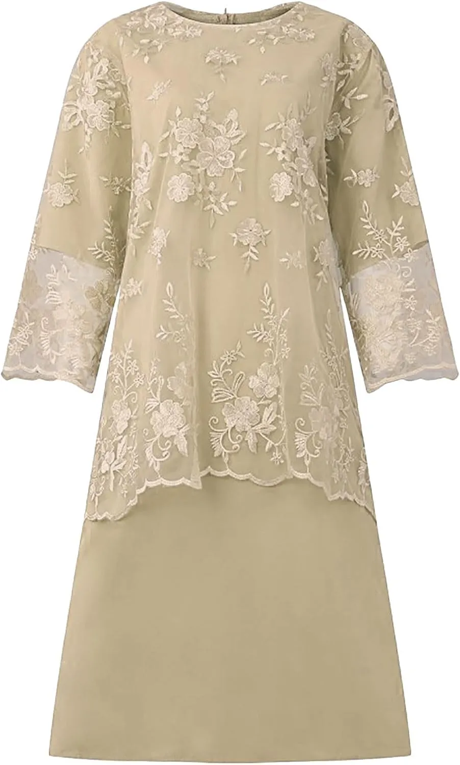 Mother of The Bride Dresses Floral Lace Wedding Guest Dress for Women Plus Size Formal Evening Dress Grandmother Dress
