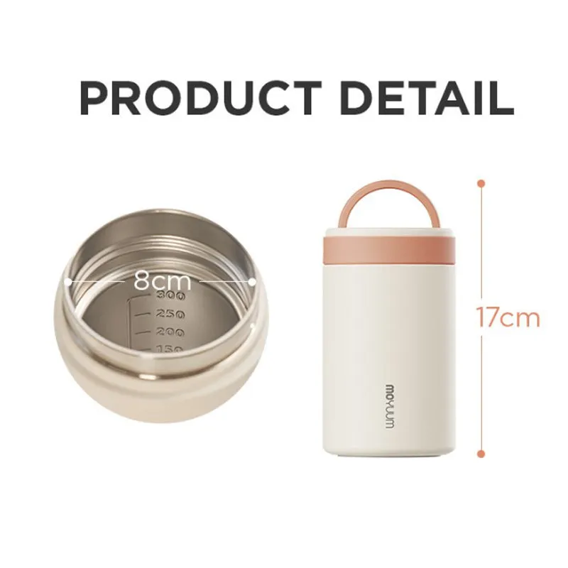 Moyuum 380ml Insulated Baby Food Jar for Temperature Retention
