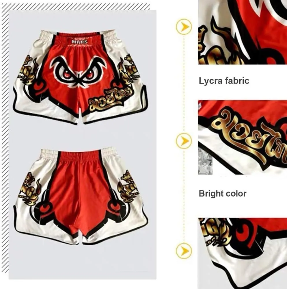 O2TEE New! 10  Styles Muay Thai Shorts Combat Fight MMA Boxer Boxing Trunks