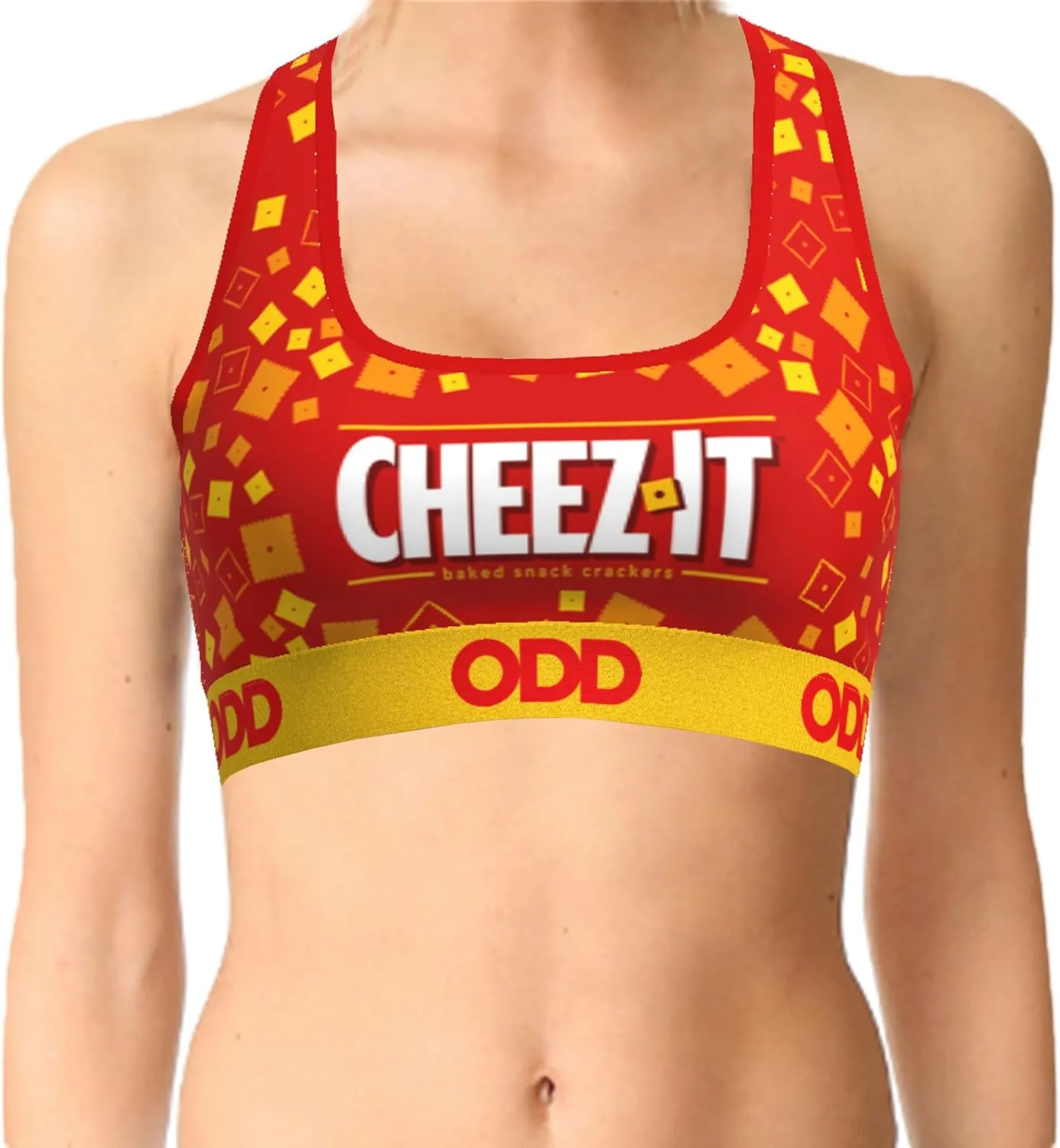 Odd Sox, Women's Fun Candy & Snackfood Sport Bra, Assorted Styles