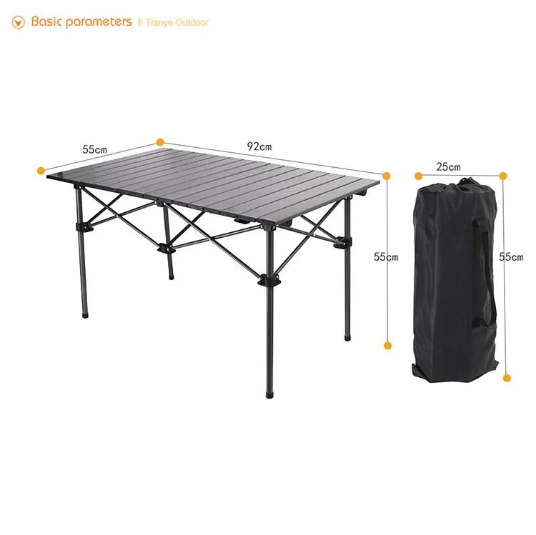 Outdoor Folding Table Chair Camping Set  Ultralight Aluminium Alloy BBQ Picnic Table Waterproof Durable Folding Table Desk