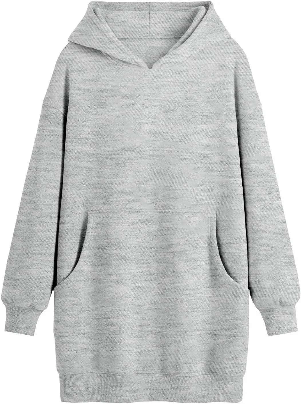 Oversized Hoodie Dress for Women Fleece Hooded Sweatshirt Dress with Pockets Cute Y2k Preppy Tunic Shift Mini Dresses