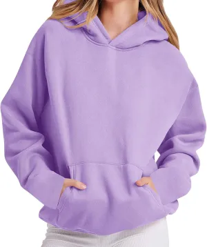 Oversized Hoodies for Women 2024 Fleece Sweatshirts Long Sleeve Sweaters Pullover Fall Fashion Outfits
