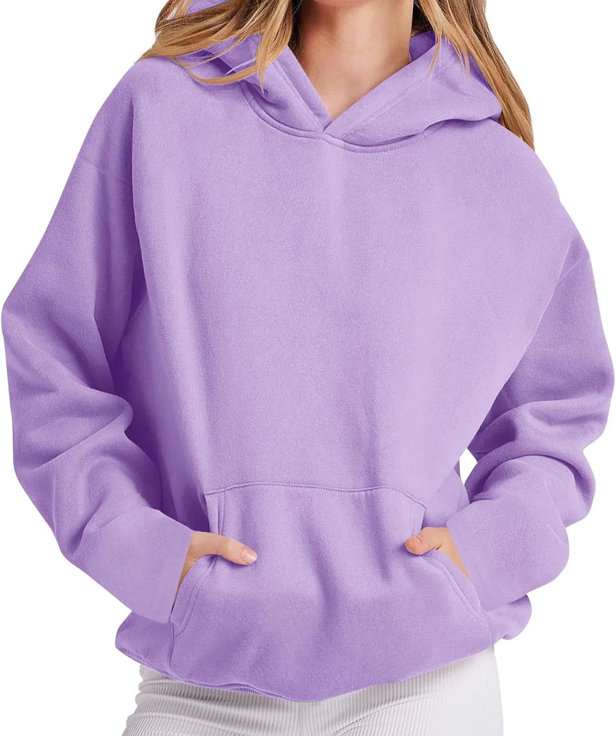 Oversized Hoodies for Women 2024 Fleece Sweatshirts Long Sleeve Sweaters Pullover Fall Fashion Outfits