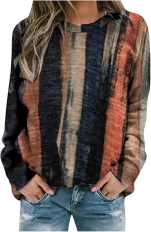 Oversized Sweatshirt for Women Crew Neck Floral Print Casual Loose Fit Pullover Tops Long Sleeve Fleece Sweater Blouse
