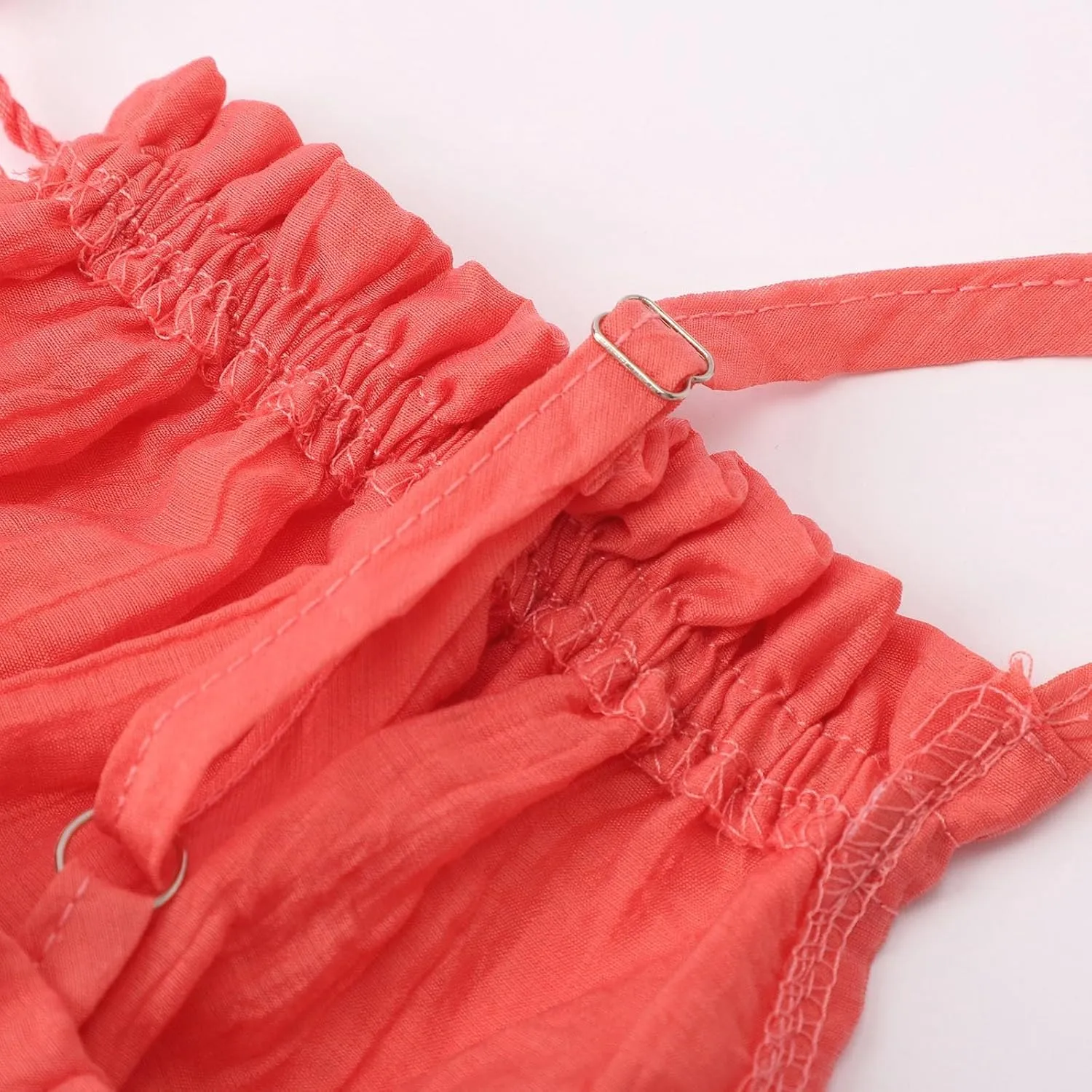 Party Dresses for Women Spaghetti Strap Short Beach Vacation Dress Sleeveless Ruffle Tiered Flowy A Line Mini Sundress
