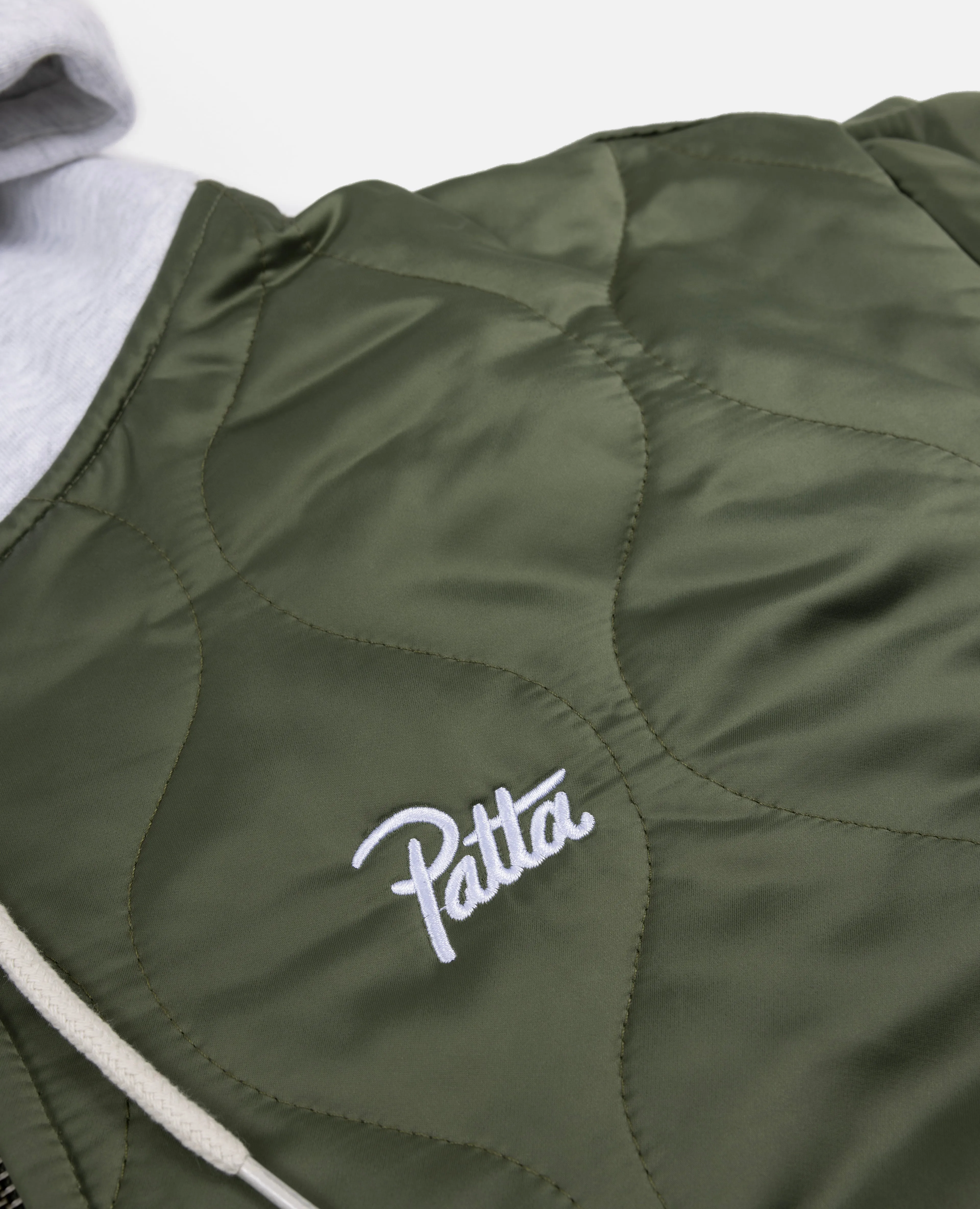 Patta Hooded Bomber Jacket (Beetle)