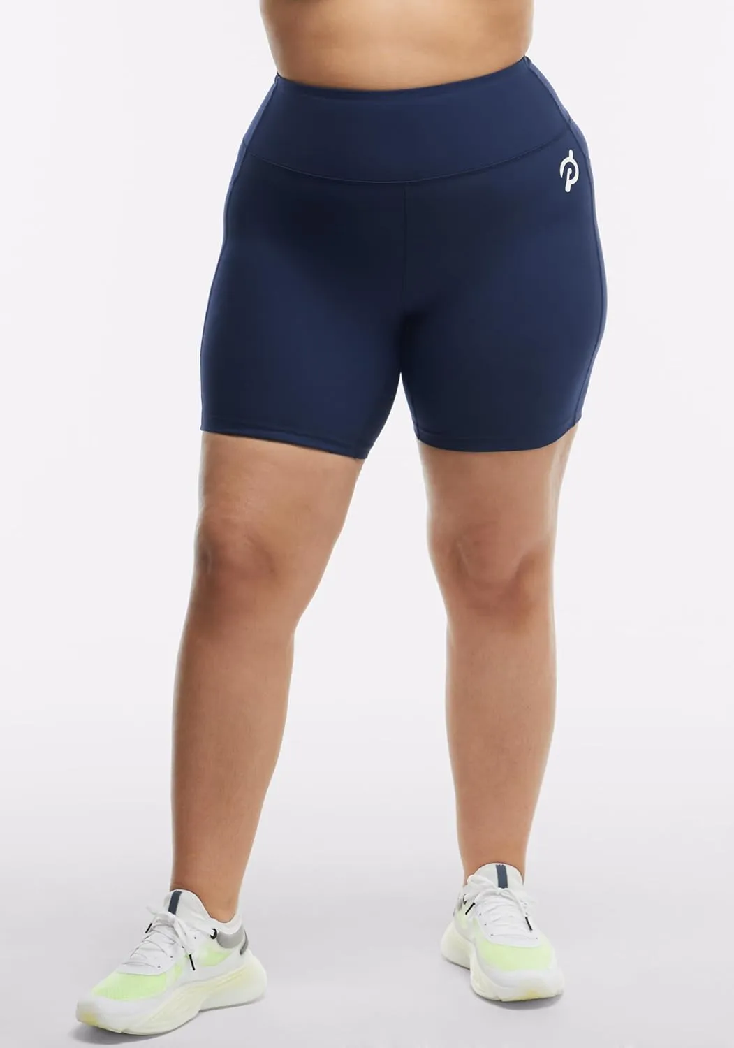Peloton Women's Cadent 7" High-Rise Pocket Biker Shorts, Workout Shorts, Gym Shorts