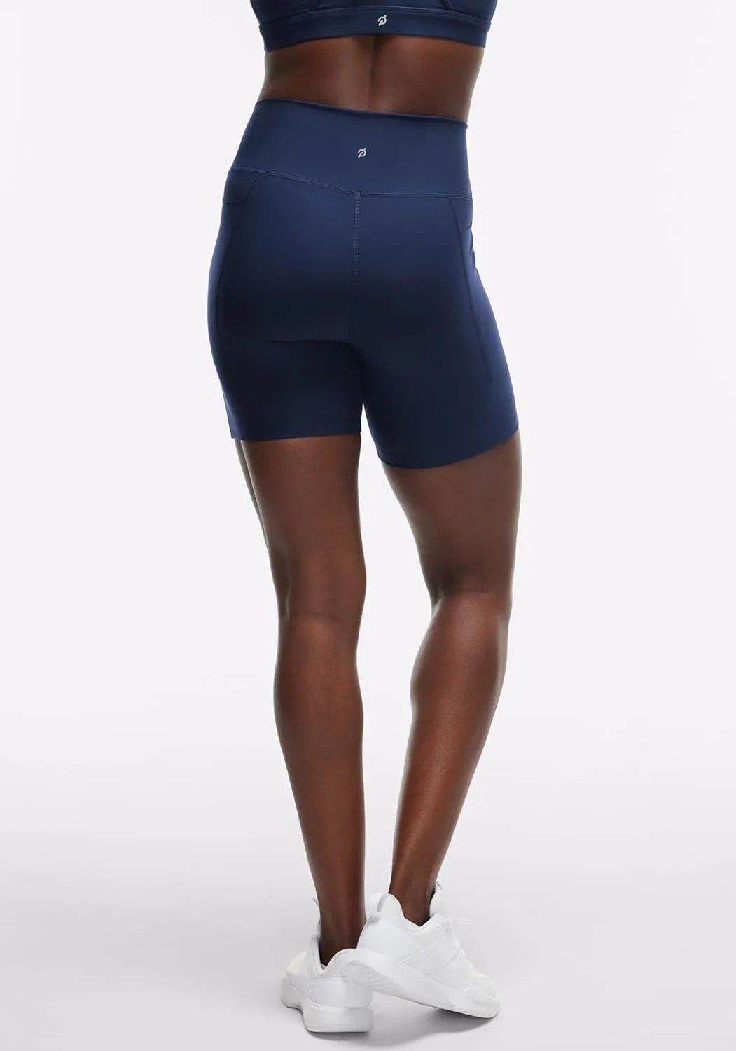 Peloton Women's Cadent 7" High-Rise Pocket Biker Shorts, Workout Shorts, Gym Shorts
