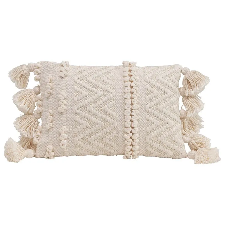 Petite Lumbar Tassel Pillow