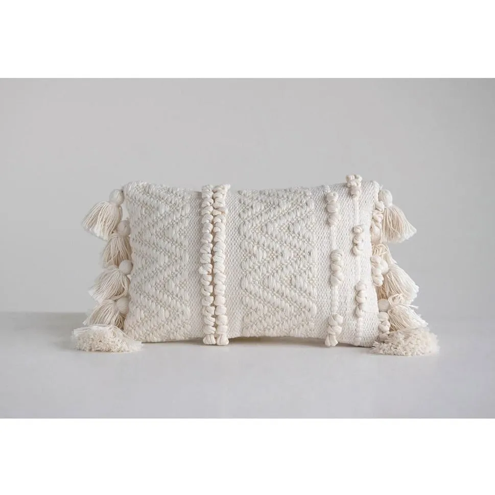 Petite Lumbar Tassel Pillow