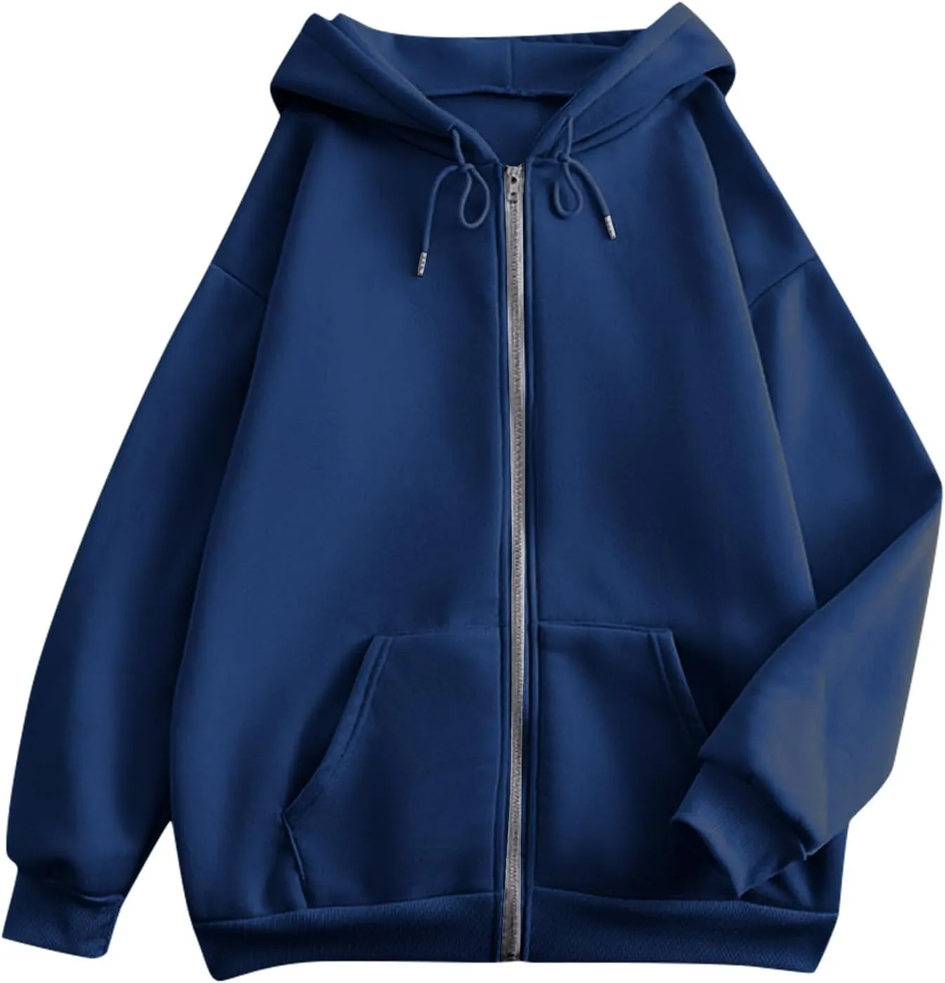 PETYCZEN Hoodies for Women Full Zip Up Hooded Sweatshirts Casual Long Sleeve Lightweight Y2K Jackets Fall Clothes 2024
