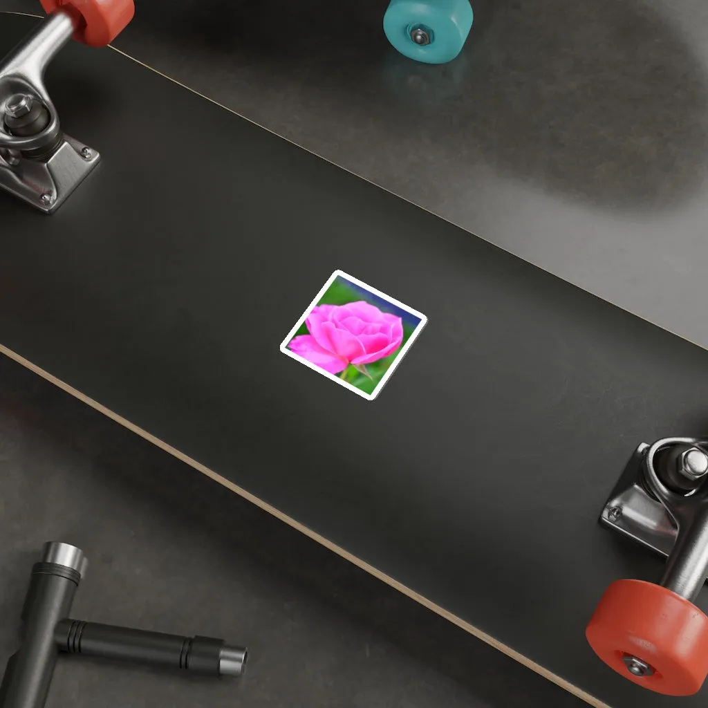 Pink Flower Die-Cut Stickers