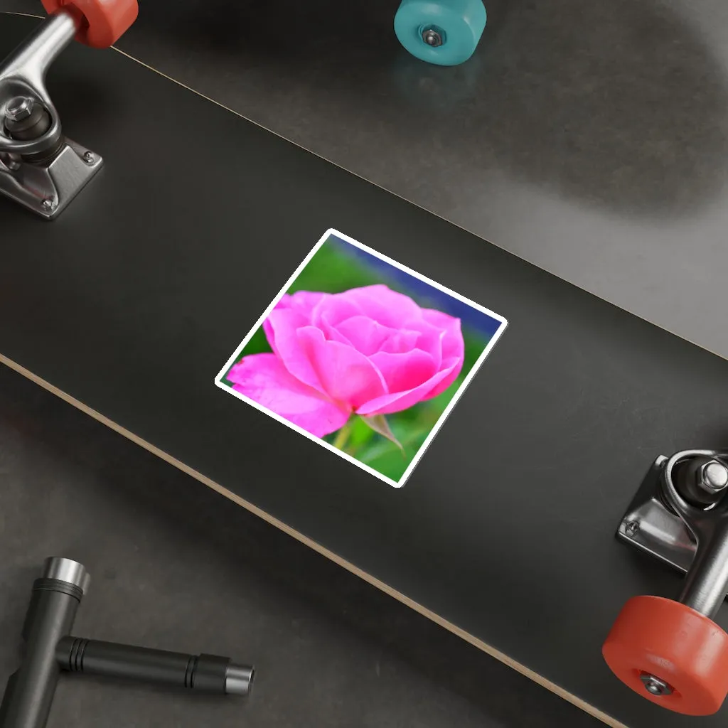 Pink Flower Die-Cut Stickers