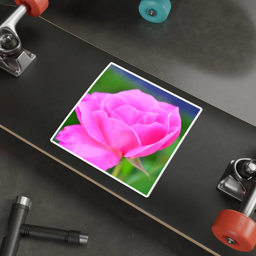 Pink Flower Die-Cut Stickers
