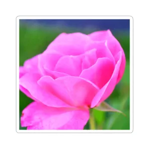 Pink Flower Die-Cut Stickers