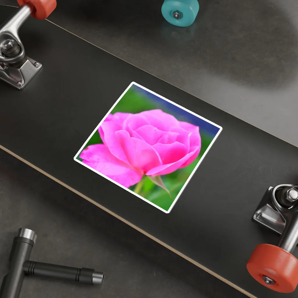 Pink Flower Die-Cut Stickers