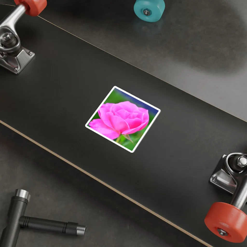Pink Flower Die-Cut Stickers