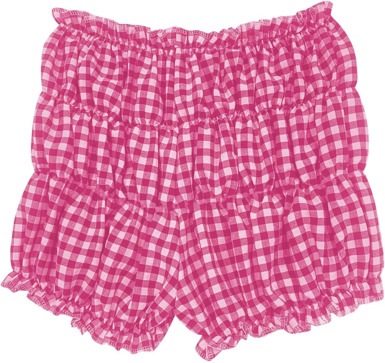 POHADON Women's Plaid Layered Ruffle Shorts Cute Lolita Shorts Mini Casual Pajama Shorts Y2k Gingham Boxer Lounge Shorts