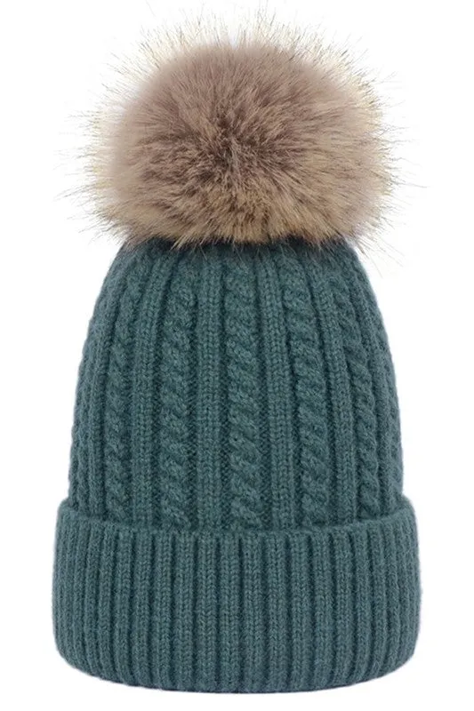 Poppy Pom Beanie