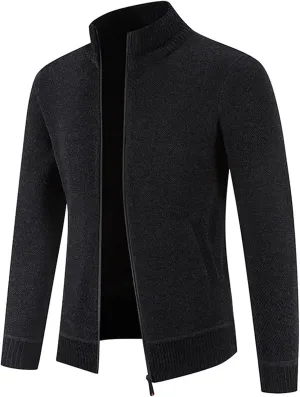 Pullover Sweaters For Men Hooded Zipper Warm Cardigan Knitted Coat Men Pullover Sweater v neck sweater Red And Mens