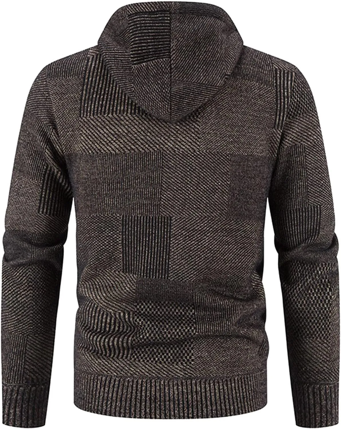 Pullover Sweaters For Men Hooded Zipper Warm Cardigan Knitted Coat Men Pullover Sweater v neck sweater Red And Mens