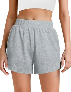 Quenteen Womens Sweat Shorts Summer Lounge Cotton Shorts Pj Bottoms Sleep Shorts