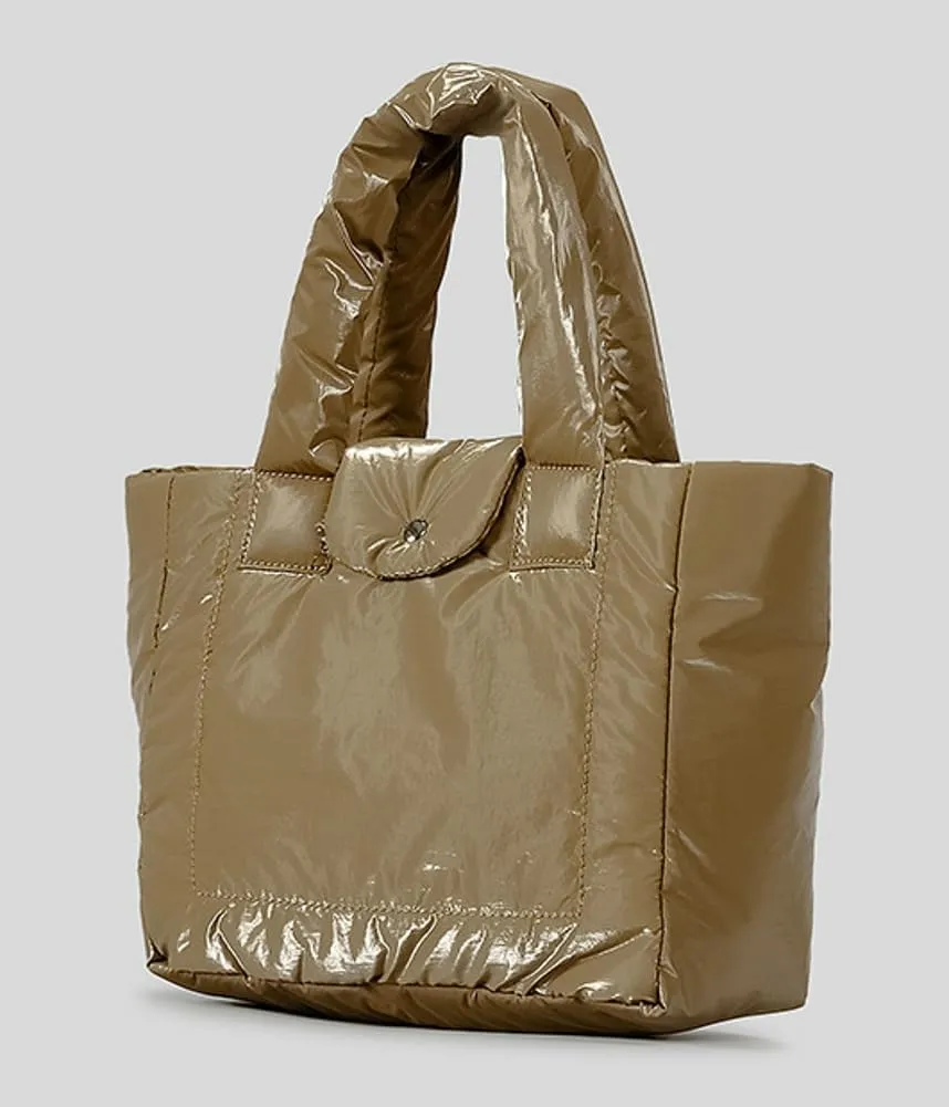 Quilted Shoulder Bag for Women Trendy Puffer Tote Bag Nylon Hobo Bag Slouchy Top Handle Handbag Purse