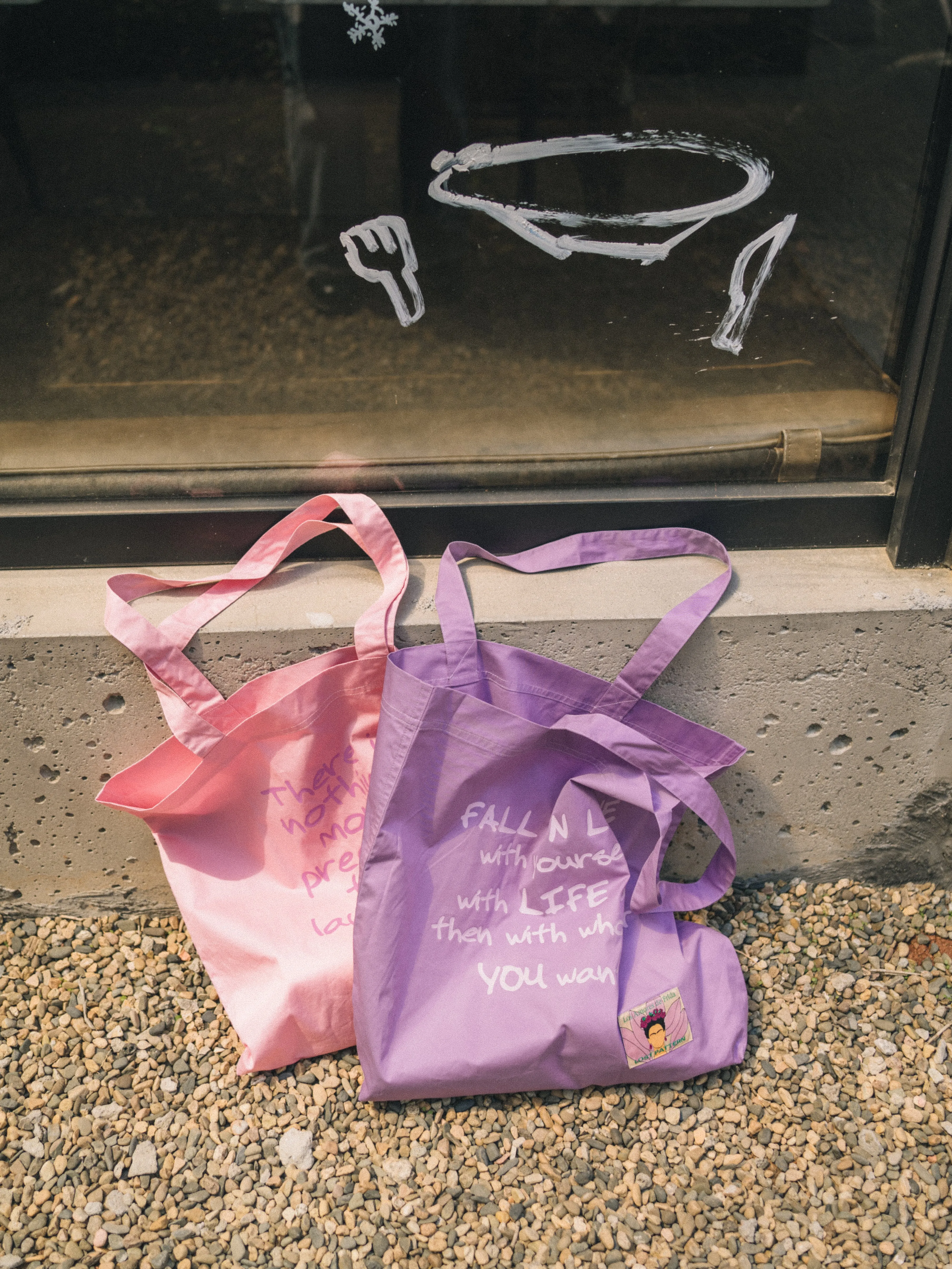 "The Voice of Frida" Cotton Tote Bag - Grape Purple