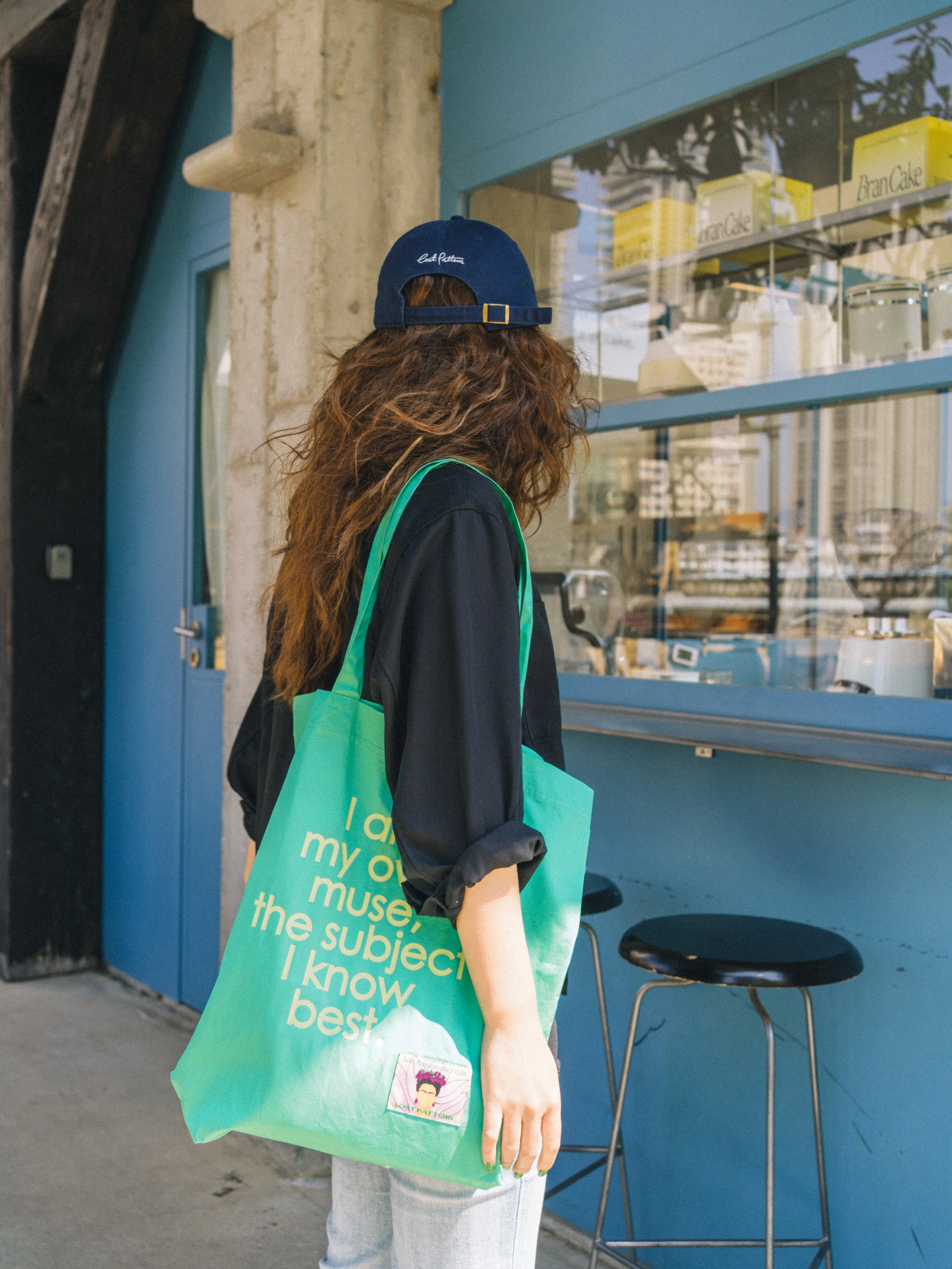"The Voice of Frida" Cotton Tote Bag - Jade Green