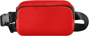 Red Waist Packs for Women Men Belt Bag Fanny Pack Small Waist Pouch Pouch Runing Belt for Outdoor Running Hiking Cycling