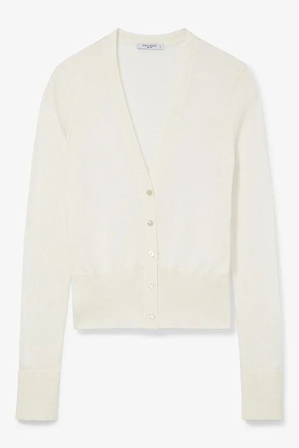 Rory Cardigan - Silk Jersey :: Cream