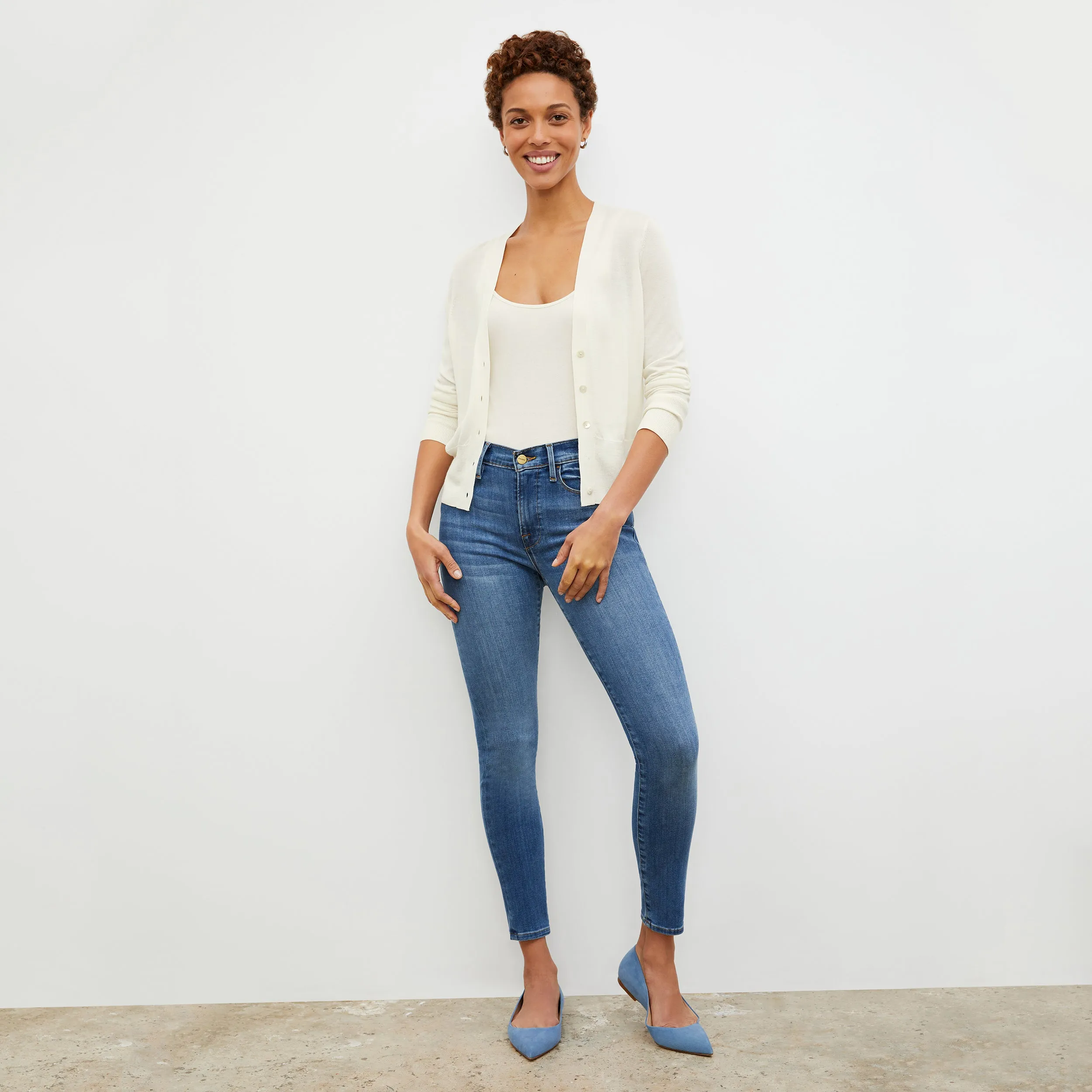 Rory Cardigan - Silk Jersey :: Cream