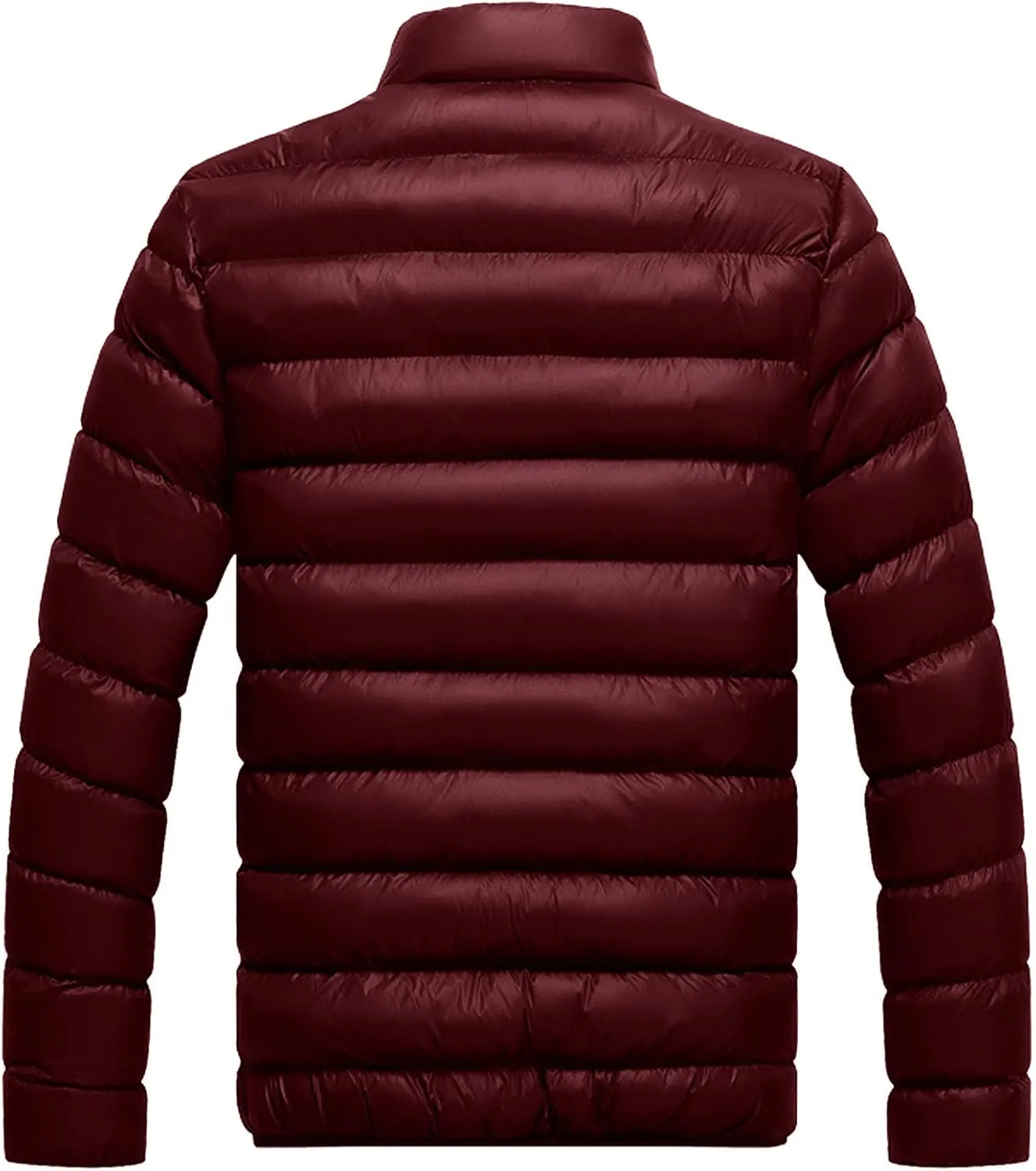 RTRDE Men's Puffy Jackets Lightweight Insulated Puffer Winter Jacket Down Alternative Coat Packable Jacket, XXL-5XL