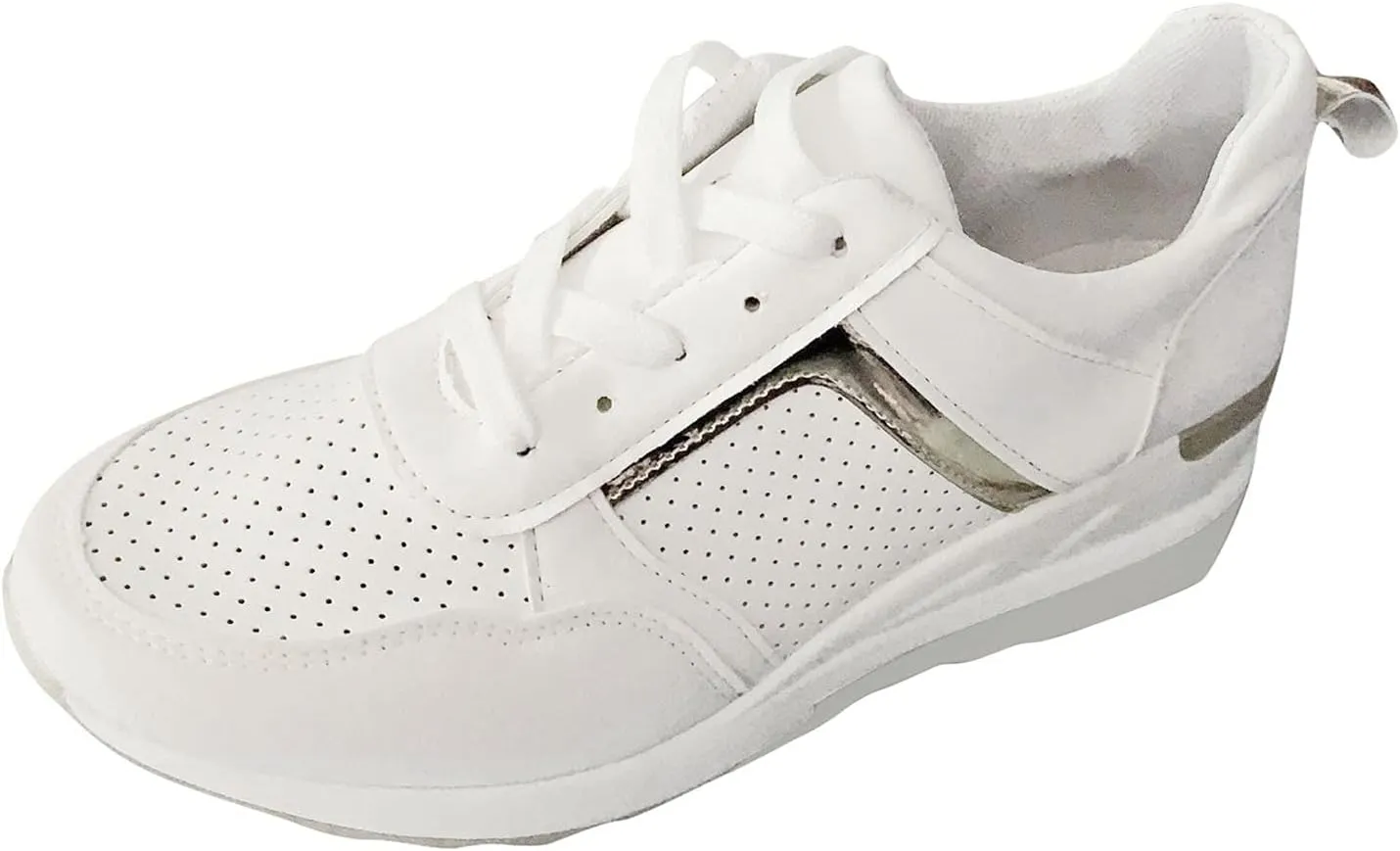 SBGMoSJ Womens Walking Shoes Slip On Sneakers Zapatos Confortables para Mujer Mayor Women's Black Tennis Shoes Size 7.5 Gym Shoes for Women Workout Indoor Cycling Shoes Women Size 5