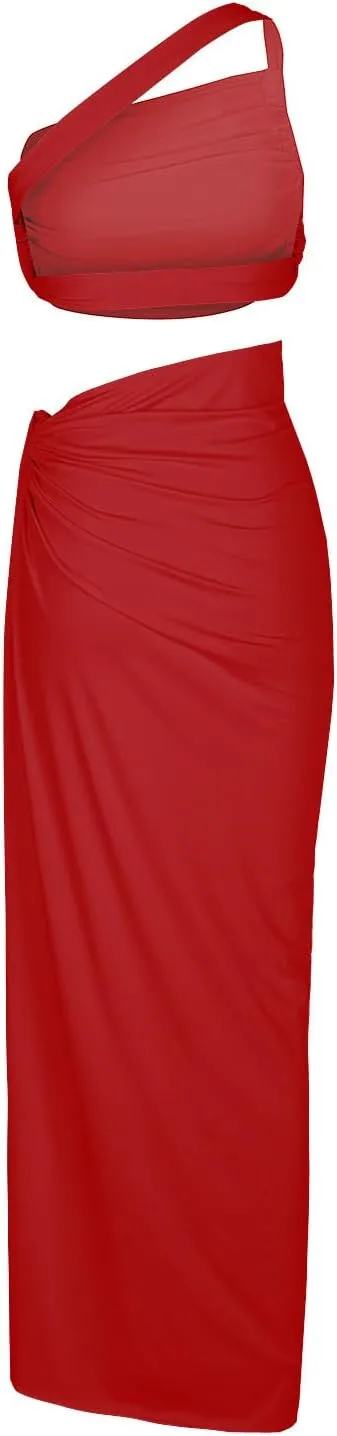 Sexy Cutout Maxi Dress, Ruched Backless, Summer Vacation Outfits for Women, Bodycon Cocktail Slit Cut Out Open Back