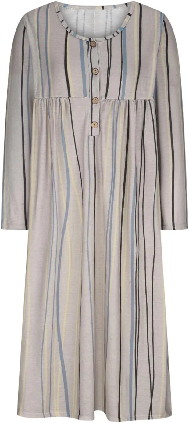 SGASY Plus Size Casual Loose Dresses for Curvy Women 2024 Summer Short Sleeve Shift Flowy Midi Dress with Pockets