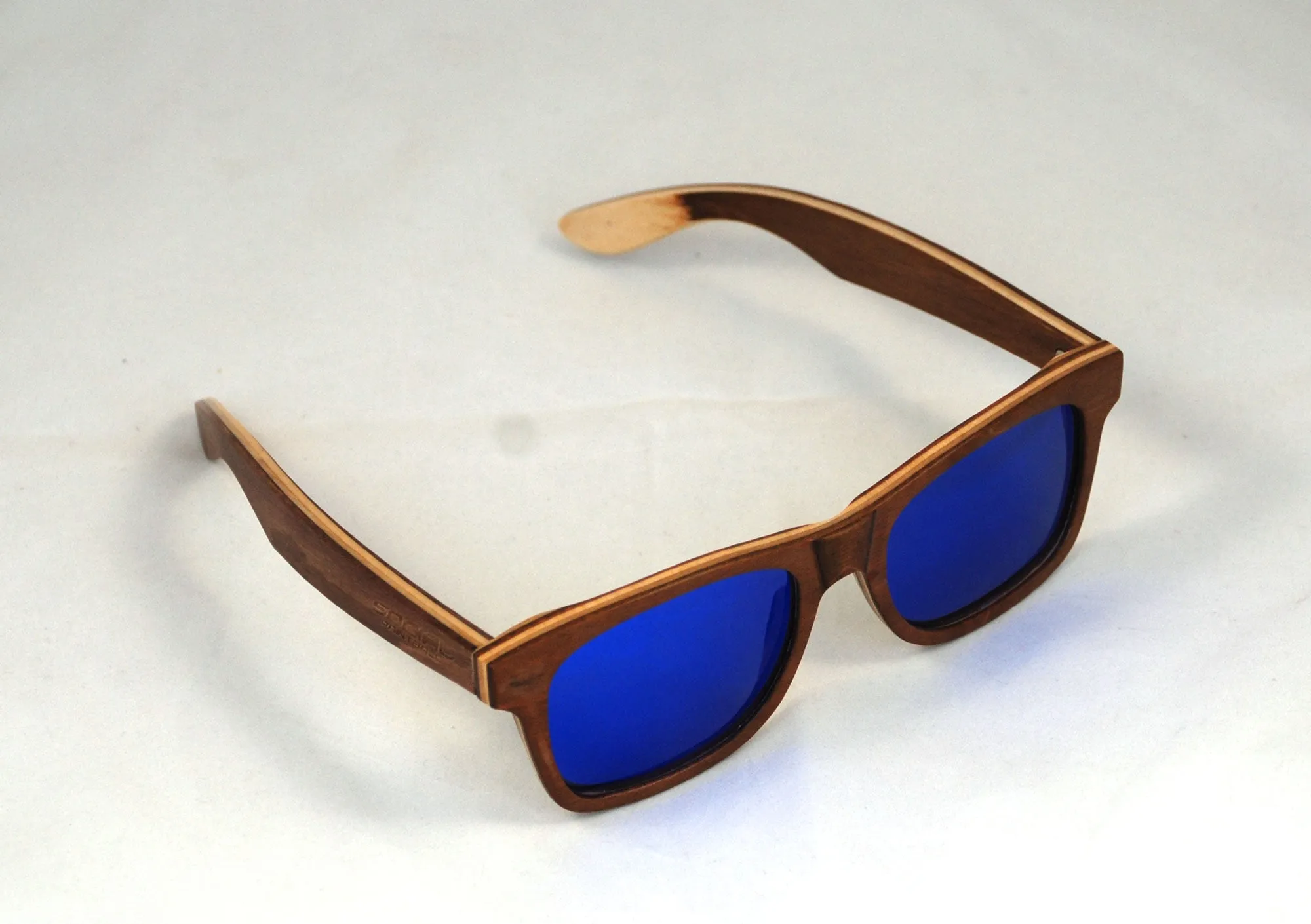 Social Paintball Sunglasses - Dual Tone Skateboard with Blue Lens
