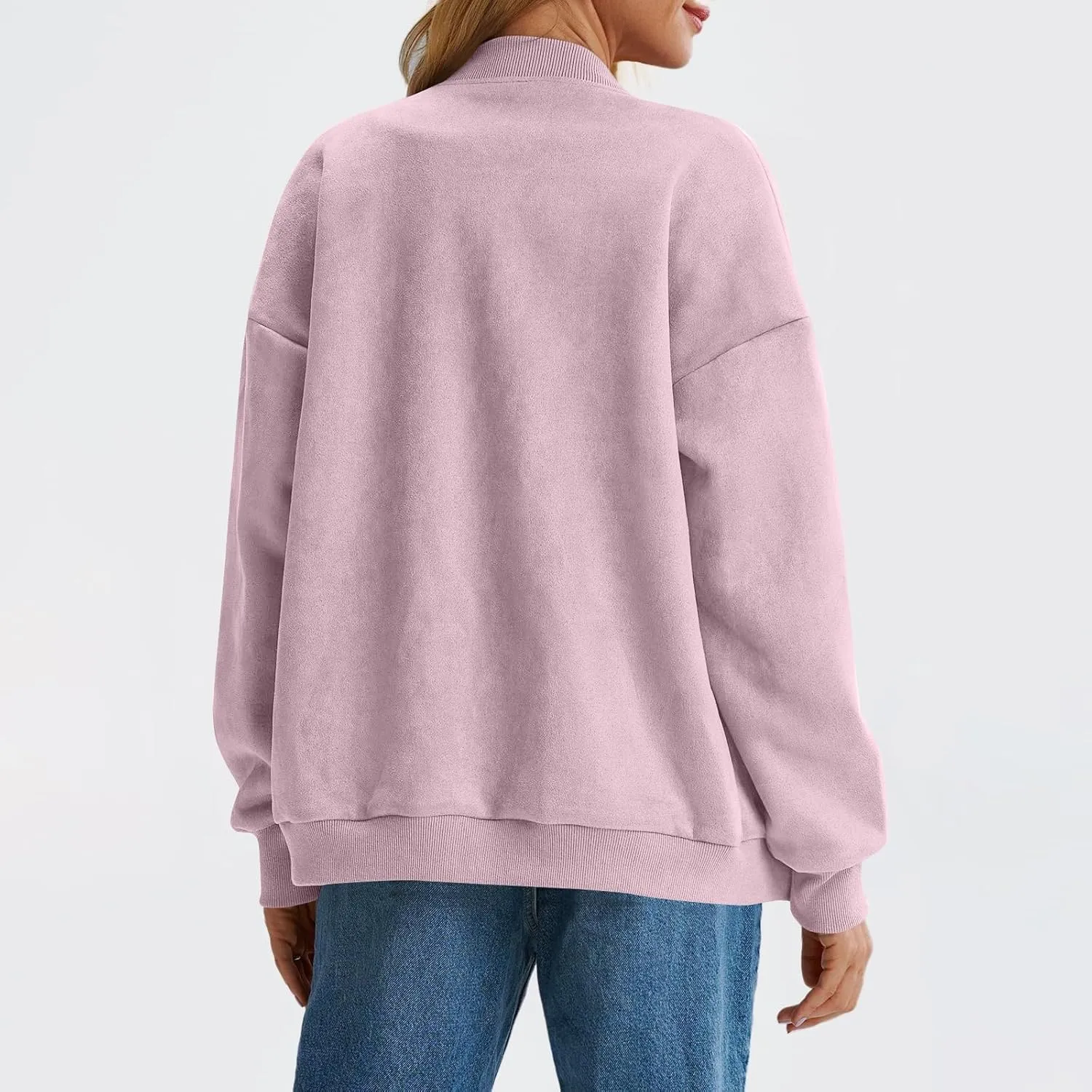 Suede Jacket Women Button Down Bomber Jacket Dressy Casual Varsity Shackets with Pockets Fall Coat Y2k Clothes