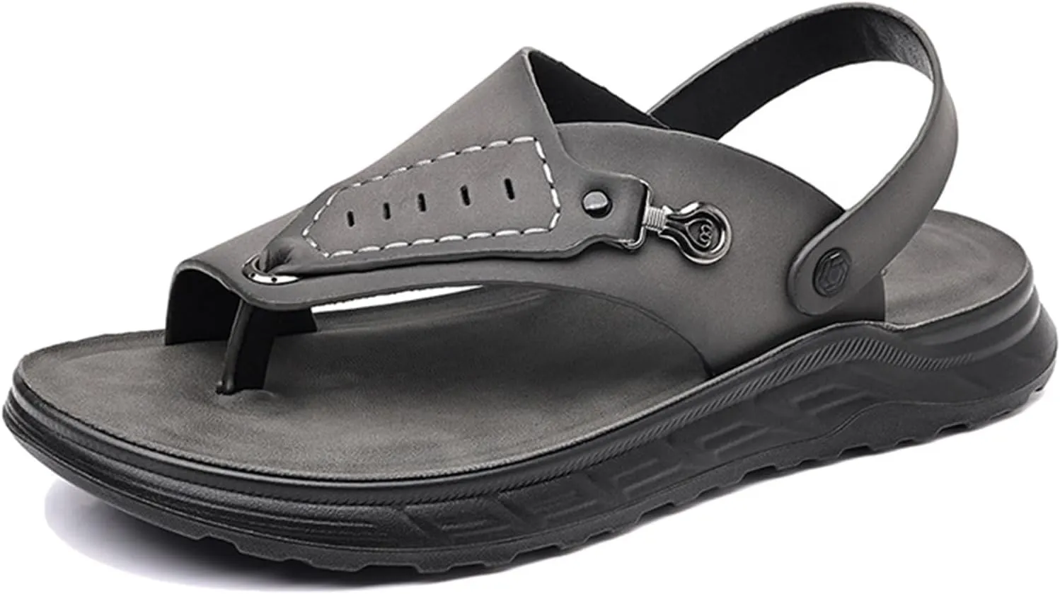 Summer Fashion Bunion Corrector Sandals,men's Comfy Beach Slippers For Plantar Fasciitis,Outdoor Casual Orthopedic Toe Ring Flip Flops