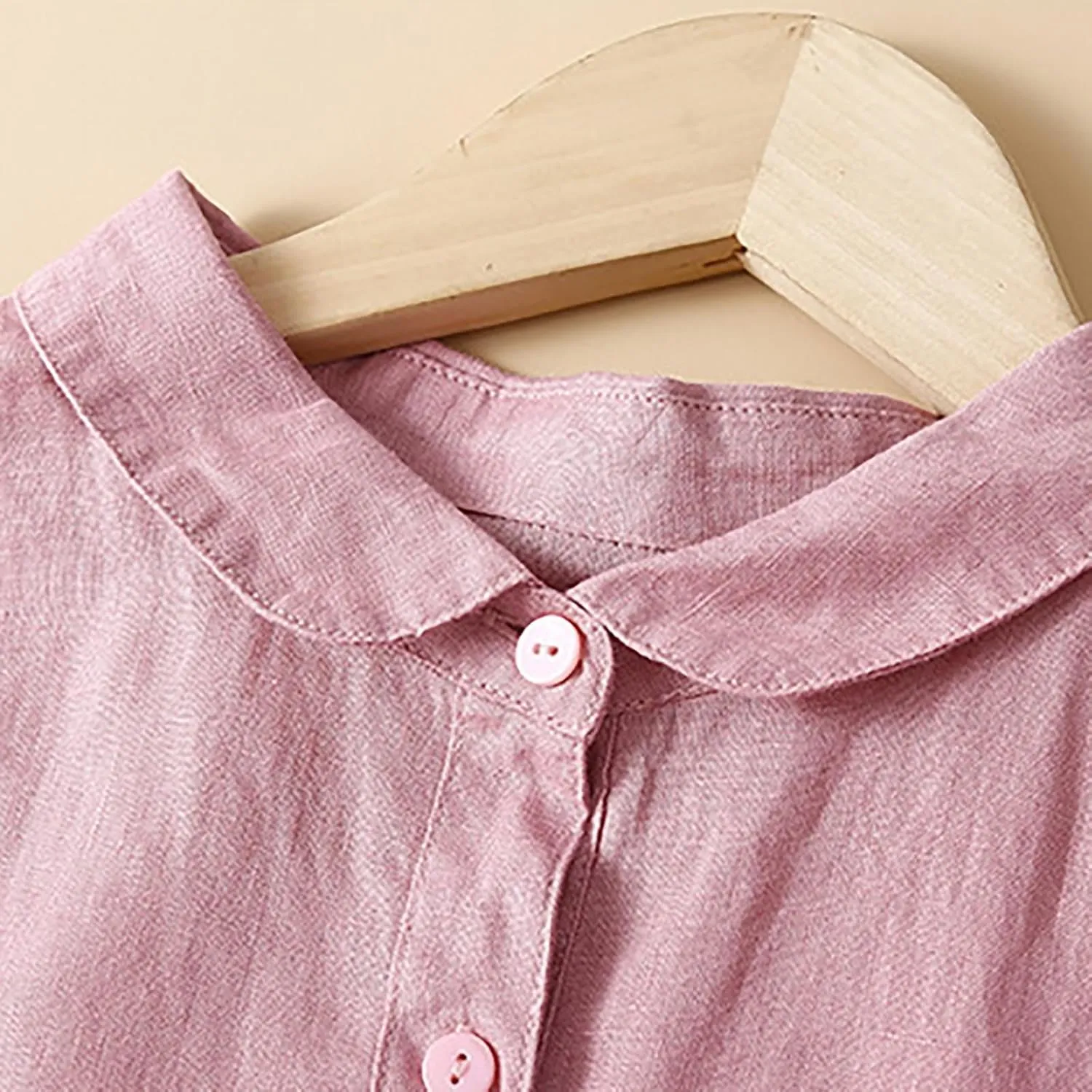 Summer Plus Size Cotton Linen Solid Dresses for Women Short Sleeve Crew Neck Loose Midi Dress