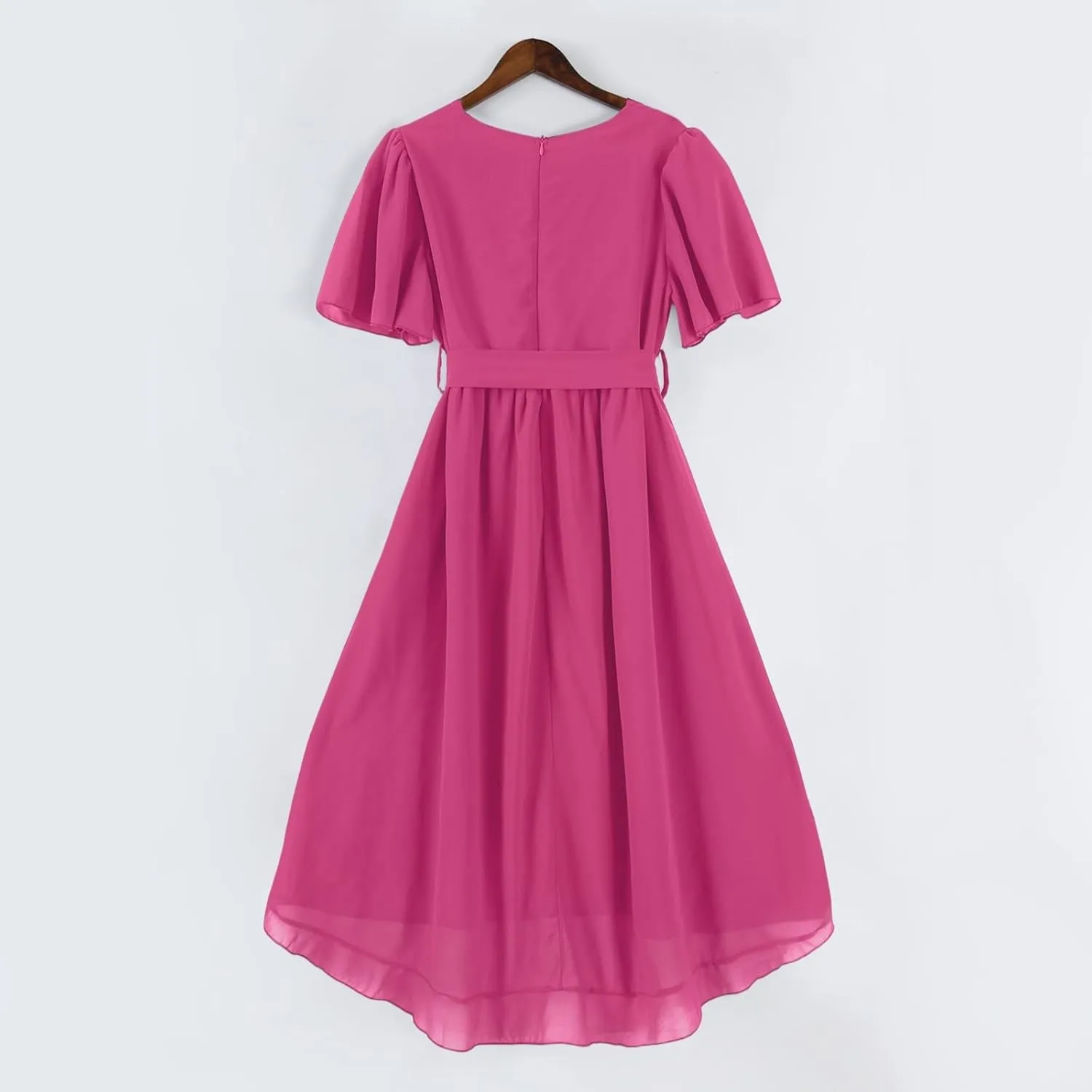 Sundresses for Women,Cocktail Prom Summer Sexy Dress Chiffon Womens Spring Dresses Wrap Flowy Wedding Guest