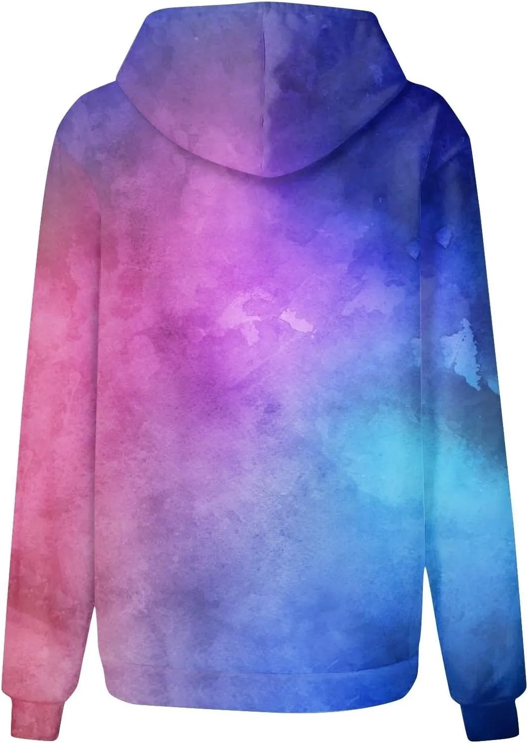 Sweatshirt Hoodies for Women Loose Fit Baggy Gradient Colors Pullover Tops Trendy Casual Fall Sweatshirts with Pocket