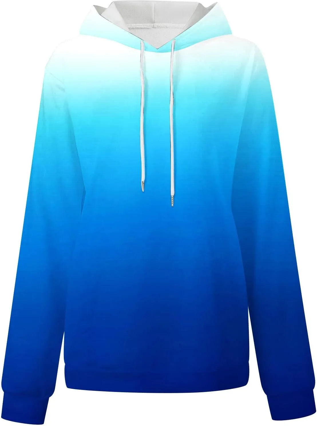 Sweatshirt Hoodies for Women Loose Fit Baggy Gradient Colors Pullover Tops Trendy Casual Fall Sweatshirts with Pocket