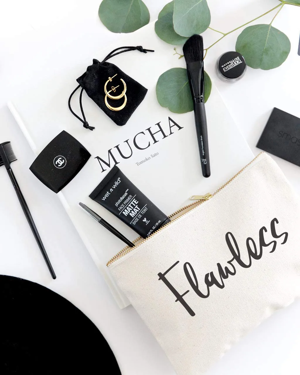 The Cotton & Canvas Co. Flawless Cosmetic Bag and Travel Make Up Pouch
